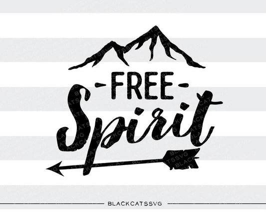 Free spirit SVG file Cutting File Clipart in Svg, Eps, Dxf, Png for Cricut & Silhouette BlackCatsSVG