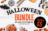Halloween bundle 40 SVG file Cutting File Clipart in Svg, Eps, Dxf, Png for Cricut & Silhouette