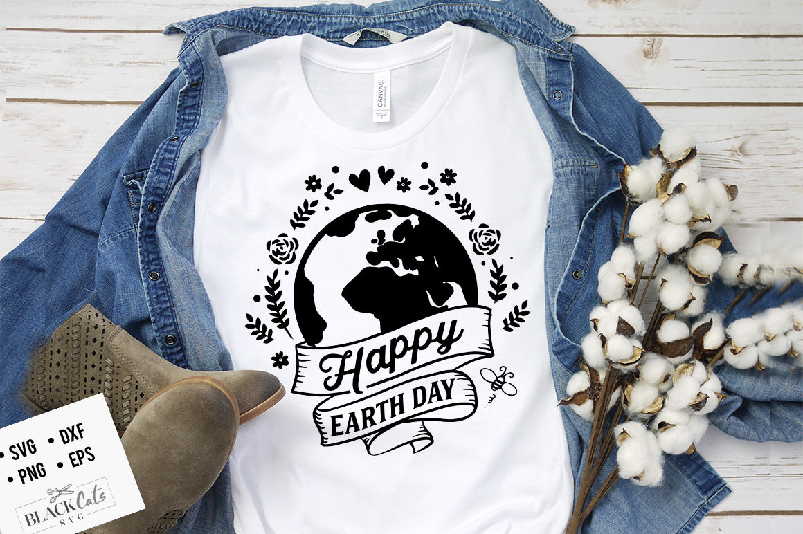 Happy Earth Day 2 SVG file