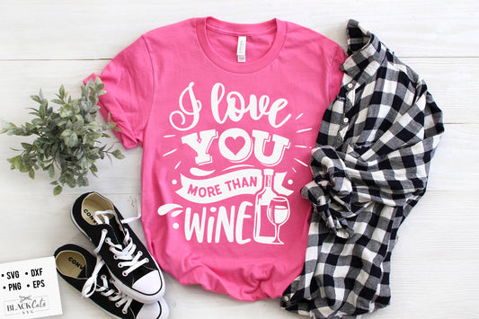 I love you wine SVG