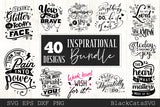 Inspirational SVG bundle 40 designs Motivational SVG bundle