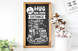 I will hug you from distance SVG