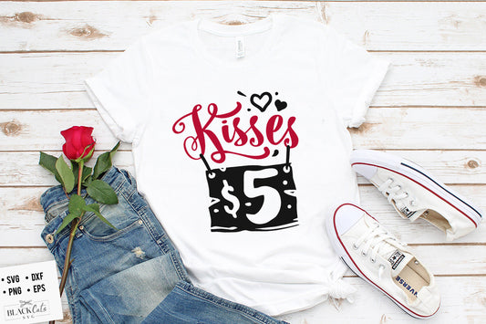 Kisses Five Dollars SVG