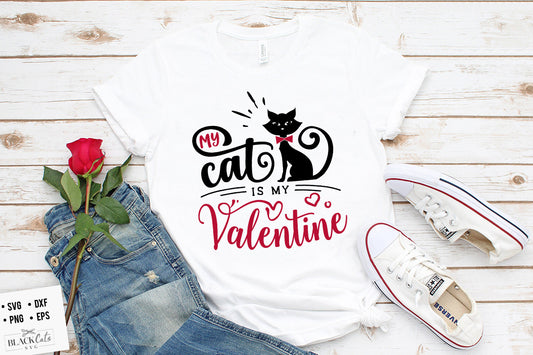 My Cat is My Valentine SVG