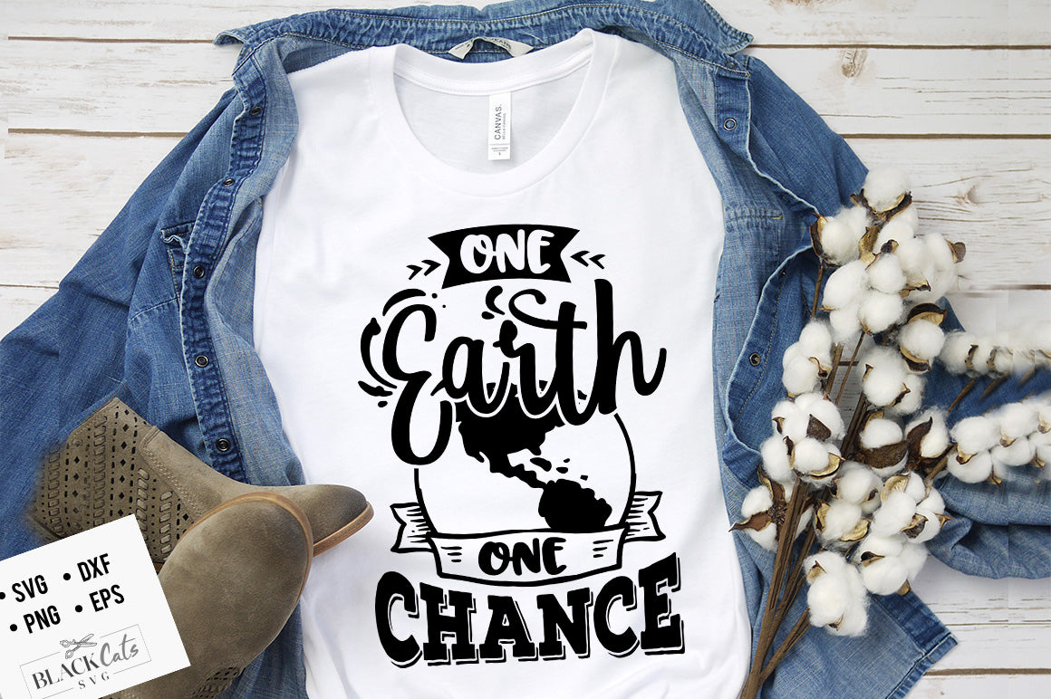 One Earth One Chance SVG File