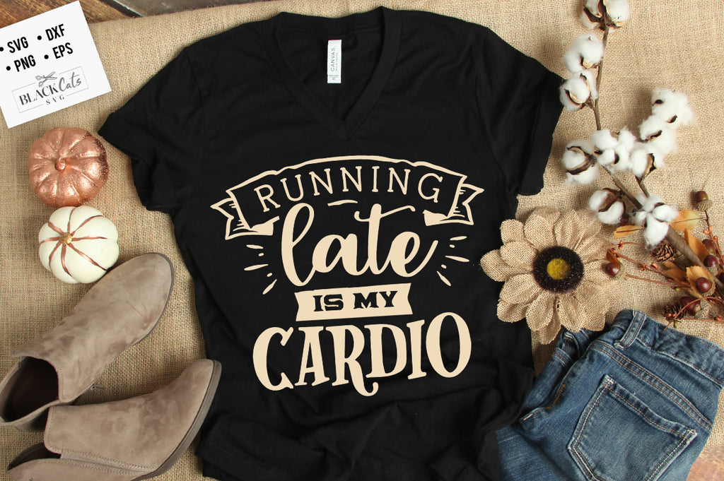 Running late is my cardio SVG