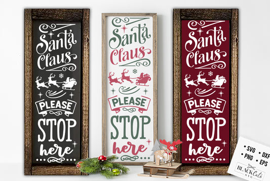 Santa Claus please stop SVG