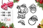 Santa Claus cuttable SVG cutting file