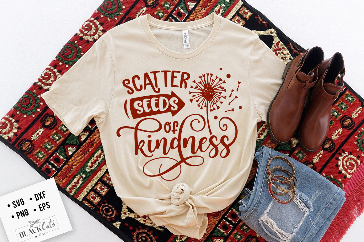 Scatter seeds of kindness SVG