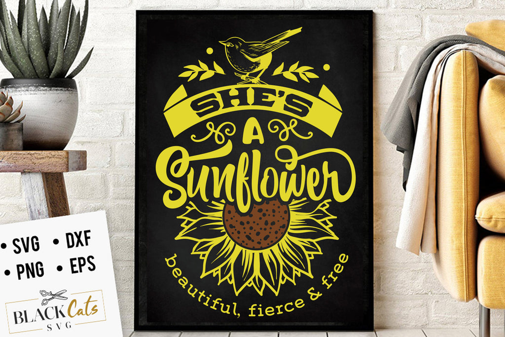 She’s a sunflower SVG file