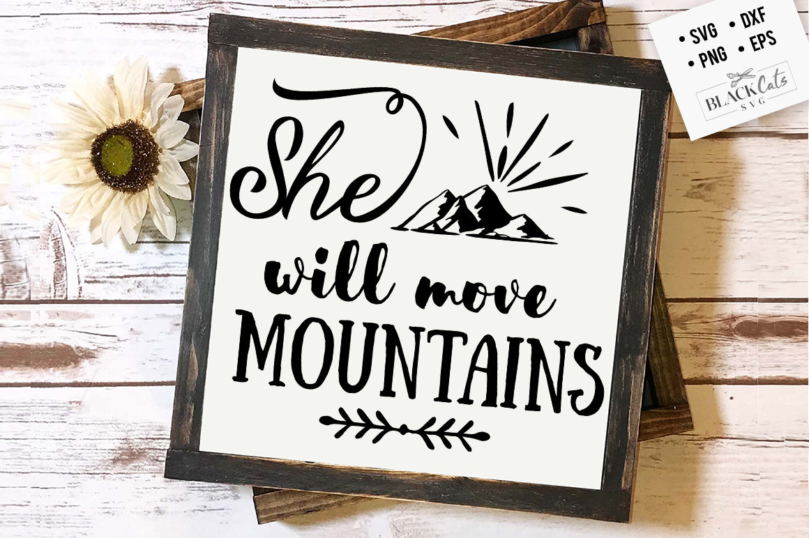Will move mountains SVG