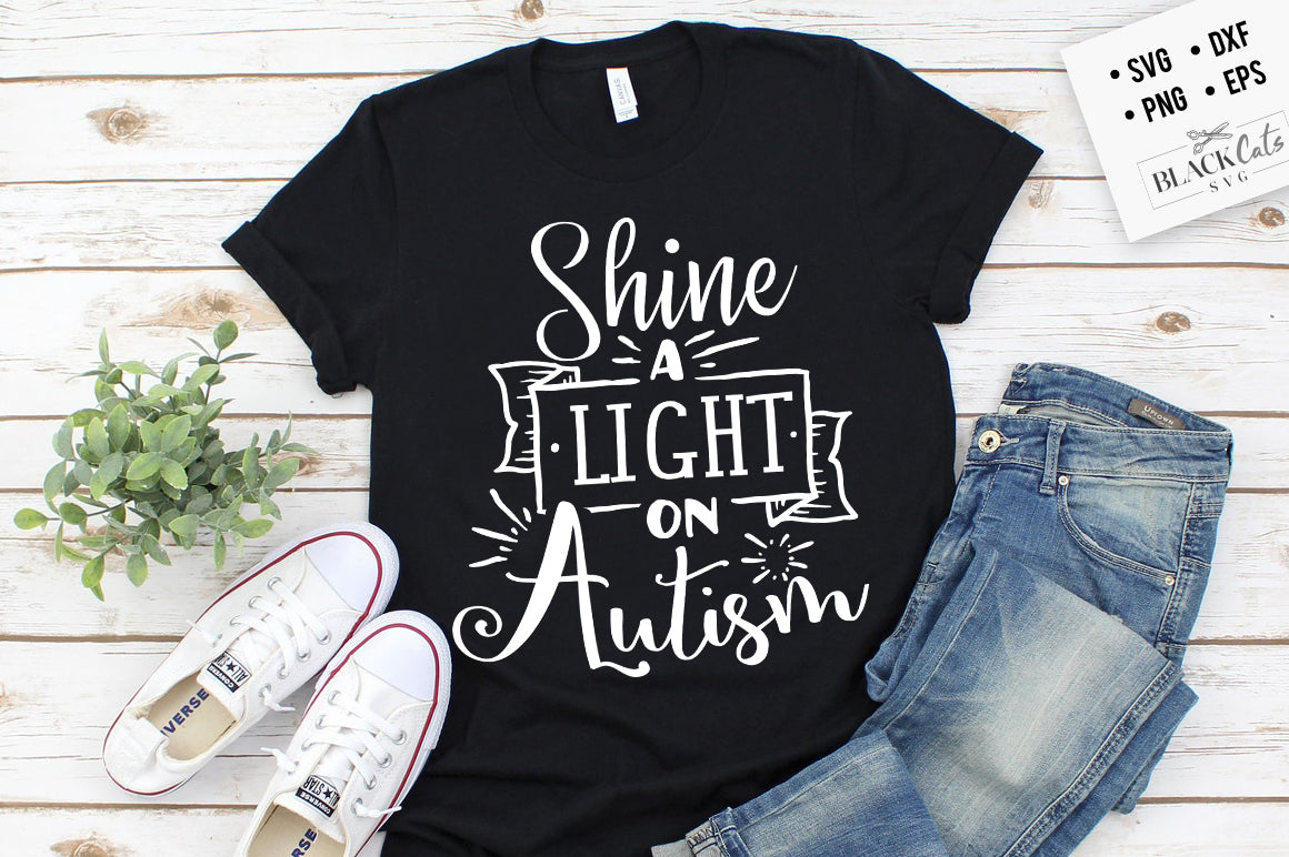 Shine a light on autism SVG
