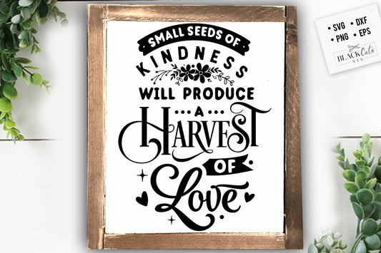 Small seeds of kindness SVG