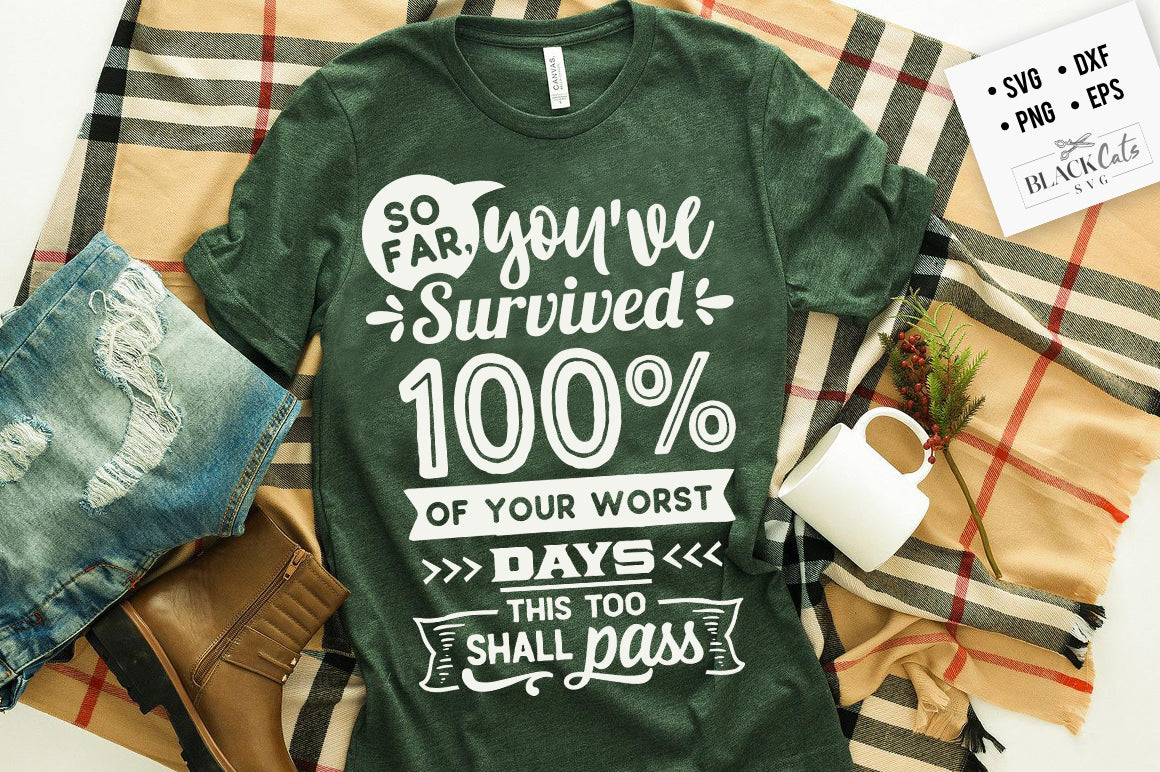 So far you've survived 100% of your worst days SVG
