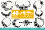 Sunflower frames SVG bundle 40 designs