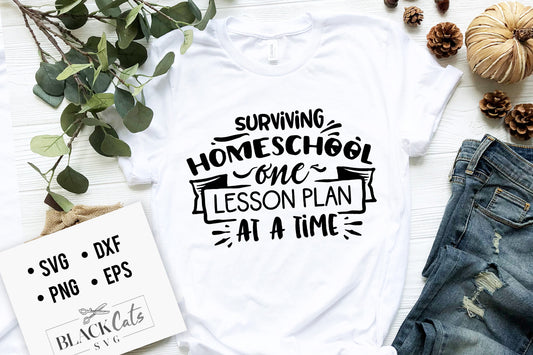 Surviving homeschool one lesson SVG