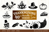 Thanksgiving bundle - 40 SVG file Cutting File Clipart in Svg, Eps, Dxf, Png for Cricut & Silhouette