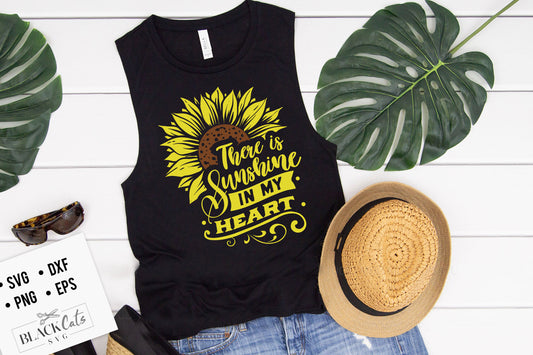 There is sunshine in my heart SVG file
