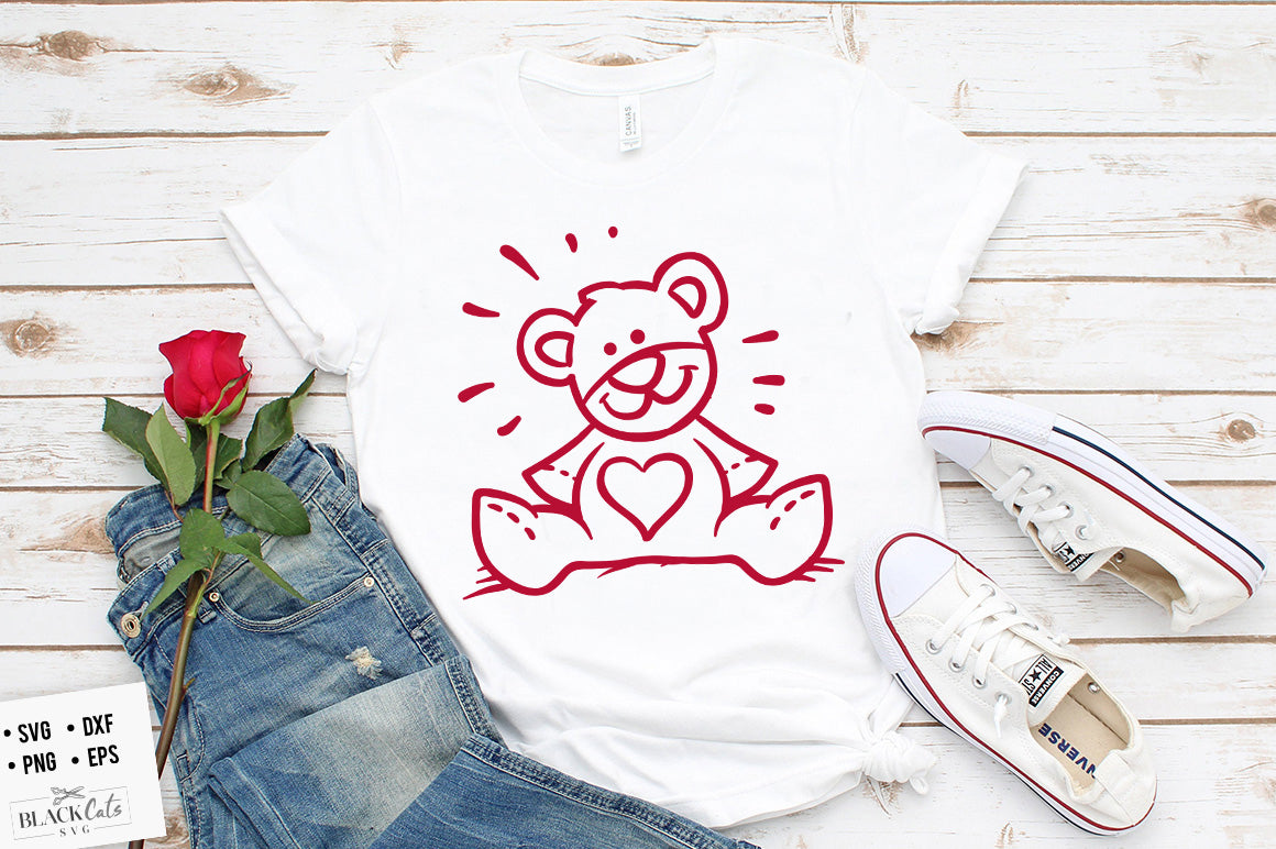 Valentine Doodles SVG File 2
