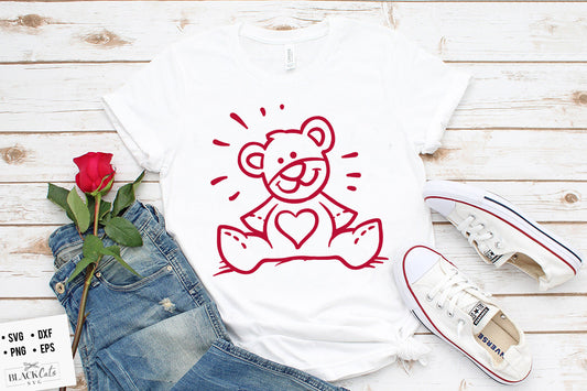 Valentine Doodles SVG File 2