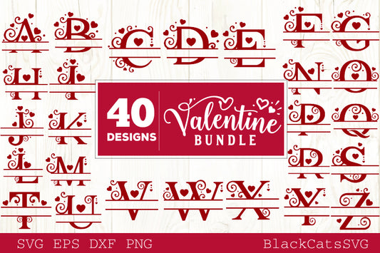 Valentines Day SVG bundle 40 designs