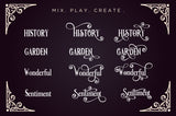 Vondey - Holiday font & ornaments