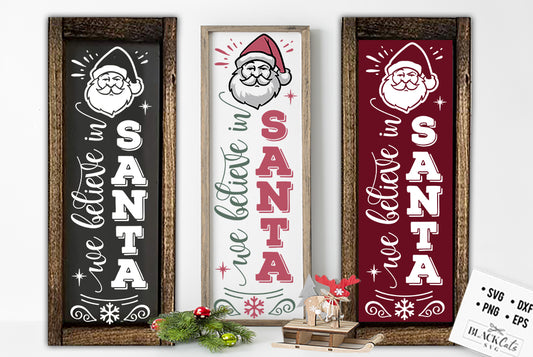 We believe in Santa SVG