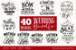 Wedding bundle - 40 SVG file vol 1 Cutting File Clipart in Svg, Eps, Dxf, Png for Cricut & Silhouette