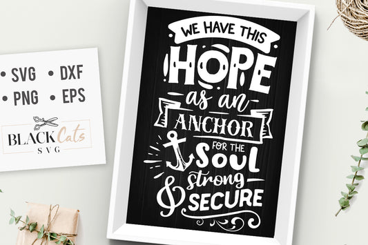 We have this hope as an anchor SVG