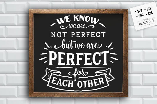 We know we are not perfect SVG