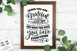 When You are Grateful for What You Have SVG File