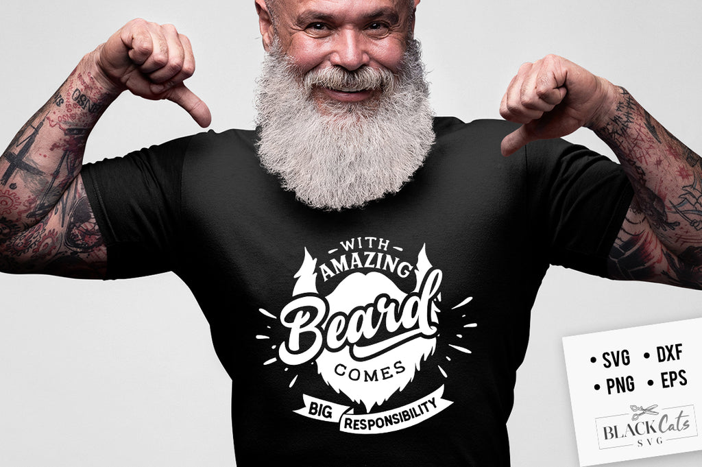 With Amazing Beard Comes SVG File