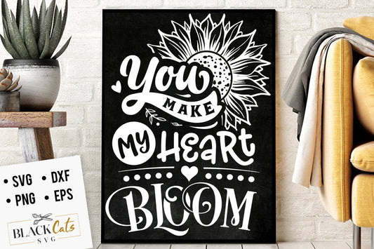 You make my heart bloom SVG
