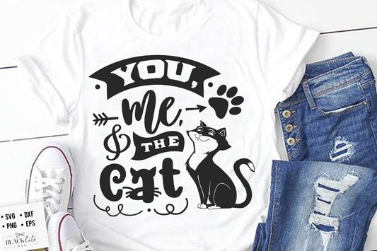 You me and the cat SVG