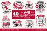 Anti Valentines Day SVG bundle 40 designs