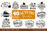 Autumn bundle - 40 SVG file Cutting File Clipart in Svg, Eps, Dxf, Png for Cricut & Silhouette