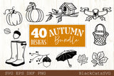 Autumn bundle - 40 SVG file Cutting File Clipart in Svg, Eps, Dxf, Png for Cricut & Silhouette