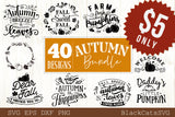 Autumn bundle - 40 SVG file Cutting File Clipart in Svg, Eps, Dxf, Png for Cricut & Silhouette