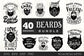 Beards SVG bundle 40 designs