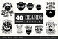 Beards SVG bundle 40 designs