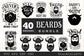 Beards SVG bundle 40 designs