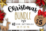 Christmas bundle 40 SVG file Cutting File Clipart in Svg, Eps, Dxf, Png for Cricut & Silhouette