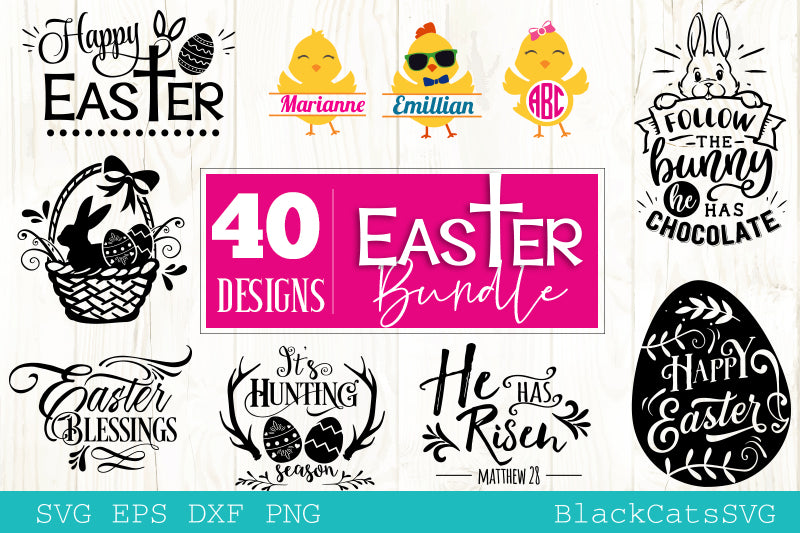 Easter Bundle SVG 40 designs