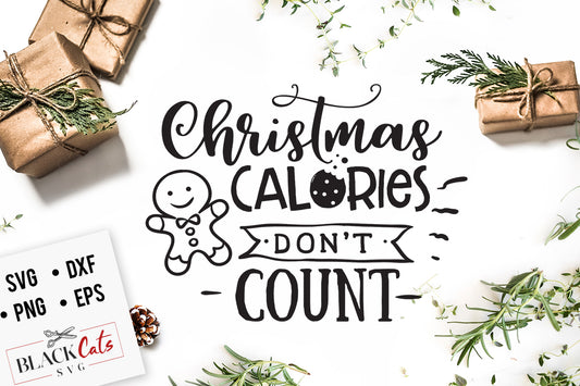 Christmas calories don't count SVG