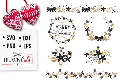 Christmas frames SVG pack
