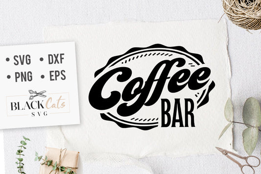 Coffee Bar SVG File