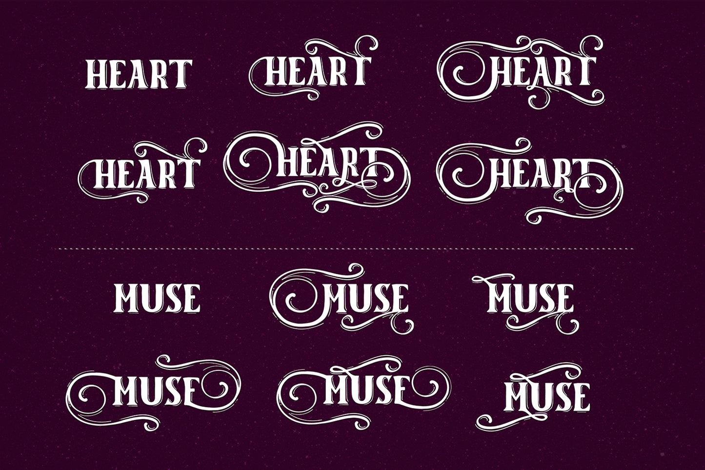 Corisa display font with swashes