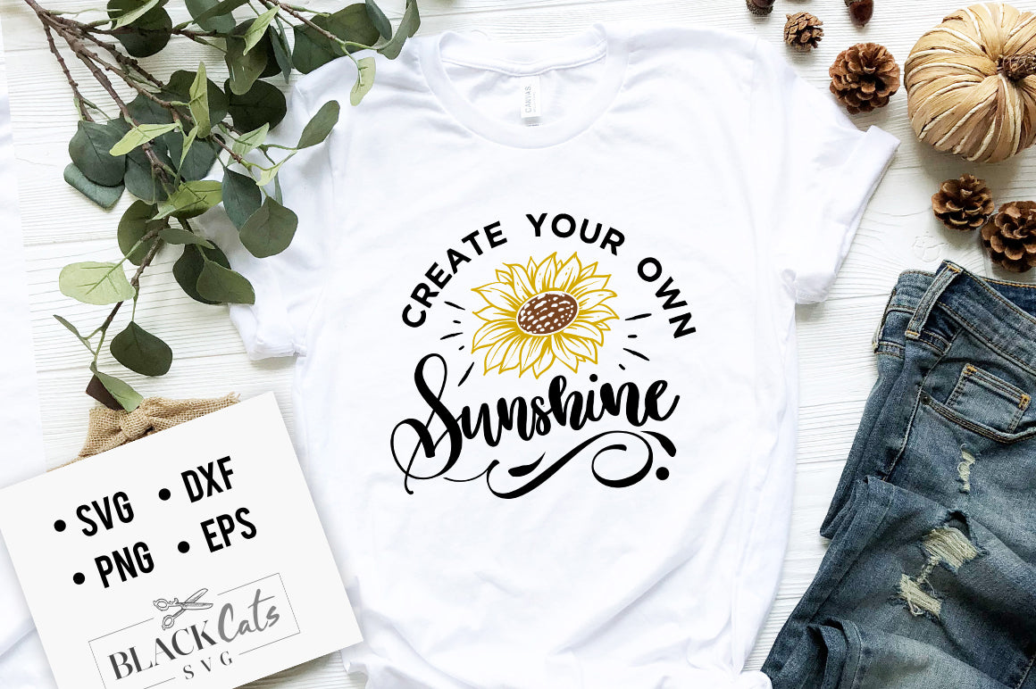 Create yourr own sunshine SVG file