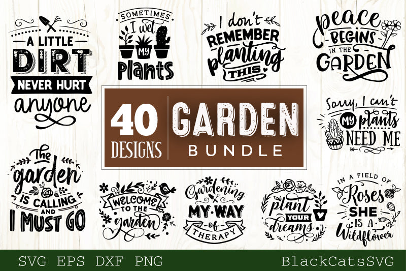 Gardening SVG bundle 40 designs Garden  SVG bundle