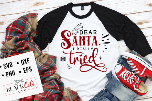 Dear Santa I really tried SVG